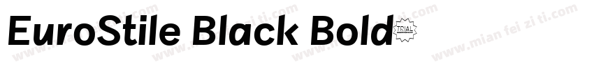 EuroStile Black Bold字体转换